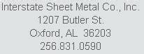 interstate sheet metal co